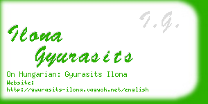ilona gyurasits business card